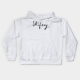 Wifey and Hubby Kids Hoodie